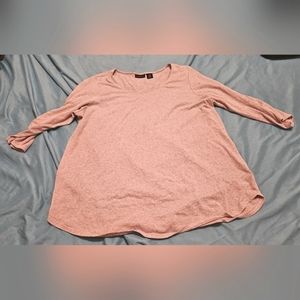 Tahari Lavender 3/4 Sleece Top Size 1X